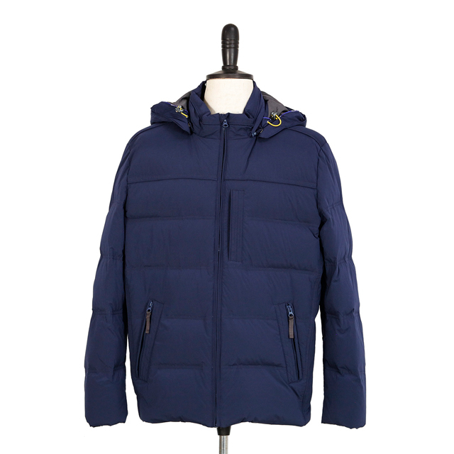 男士冬款时尚连帽强设计感羽绒夹克