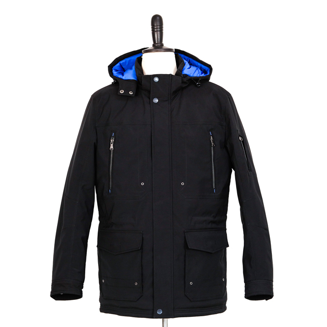 男士带帽防风加厚款棉外套